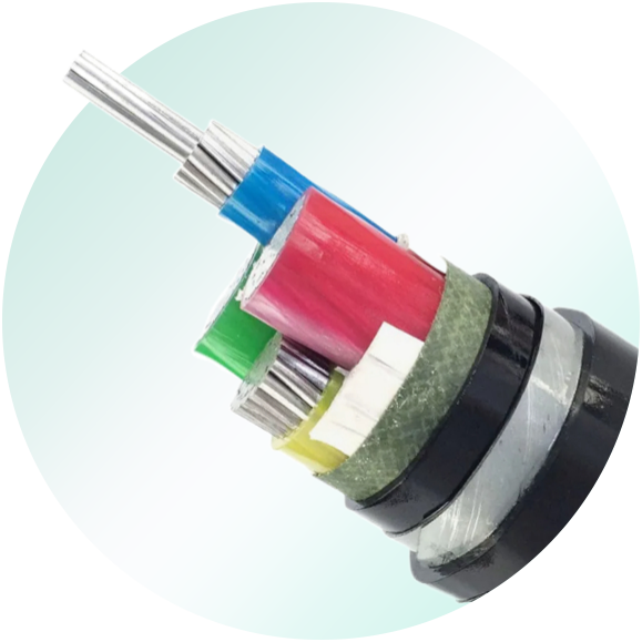 NA2XBY (YJLV22) AL/XLPE/STA/PVC Cable 0.6/1kV